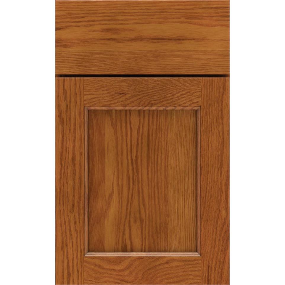 Square Cattail Medium Finish Square Cabinets