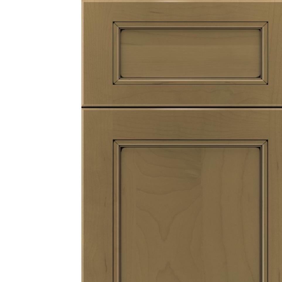 5 Piece Frappe Black Glaze Glaze - Stain 5 Piece Cabinets