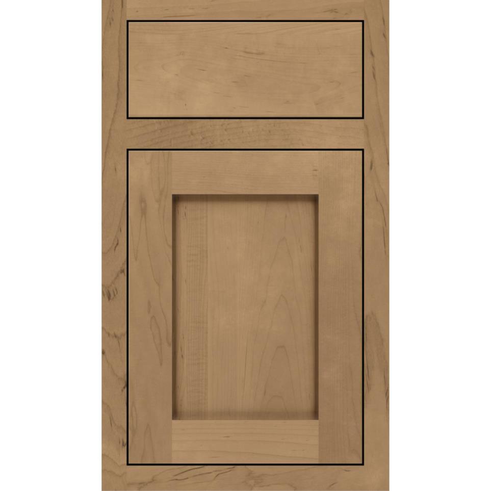 Square Gunny Medium Finish Square Cabinets