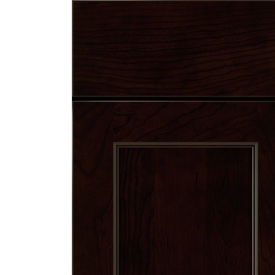 Square Chocolate Dark Finish Square Cabinets