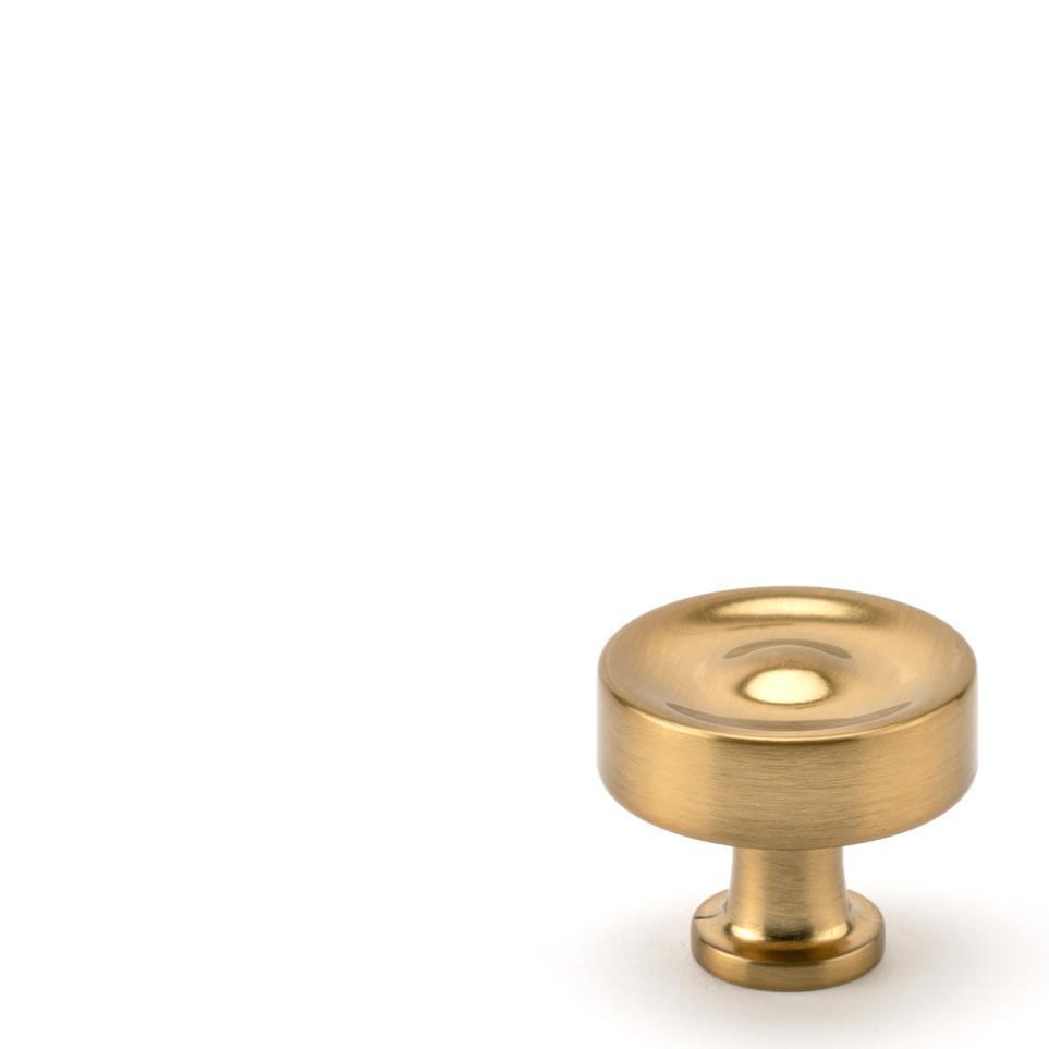 Knob Aurum Brushed Gold Brass / Gold Knobs