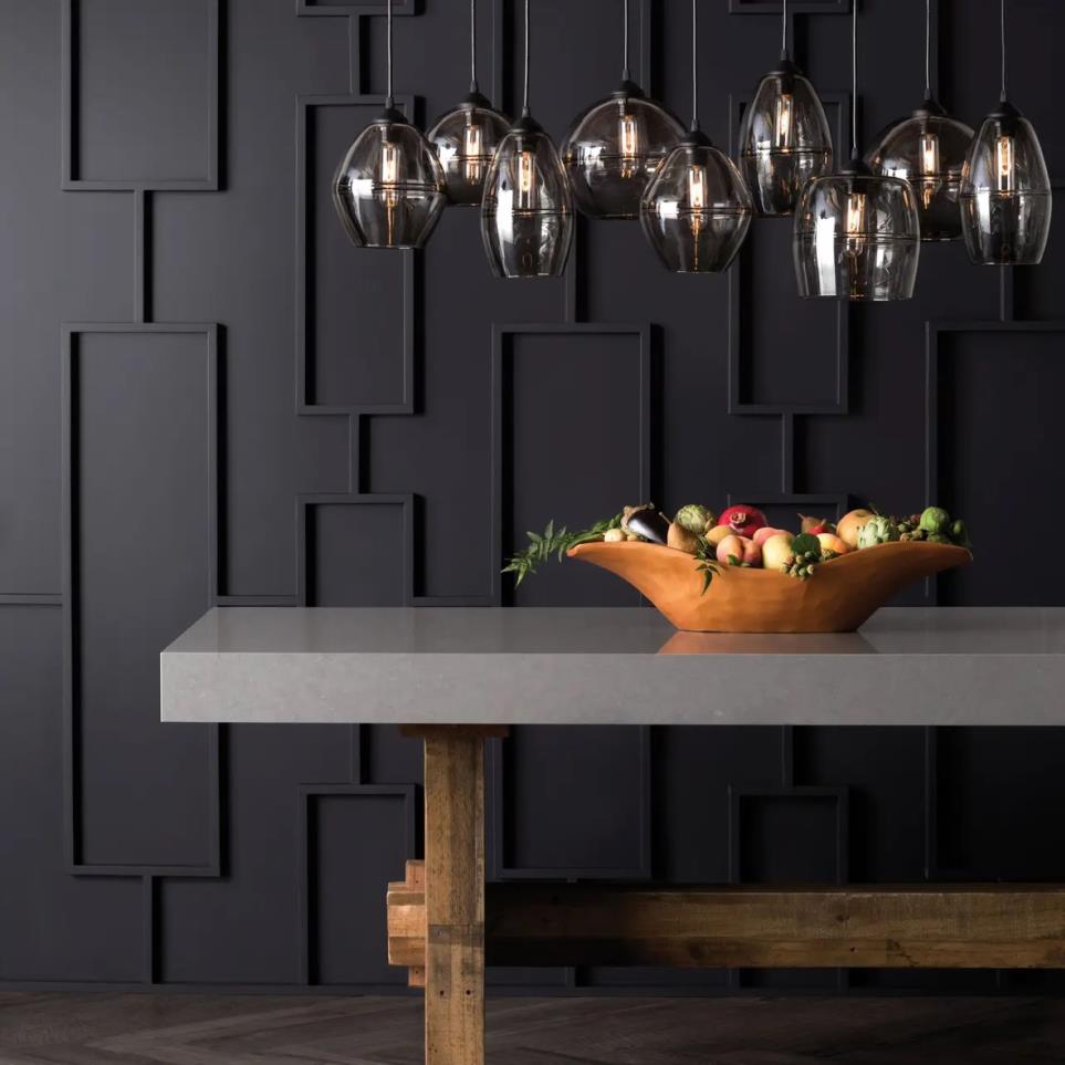 Slab Carrick Grey / Black Quartz Countertops