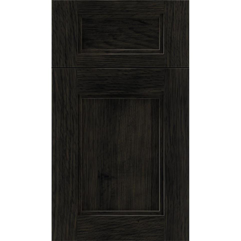 5 Piece Weathered Slate Dark Finish 5 Piece Cabinets