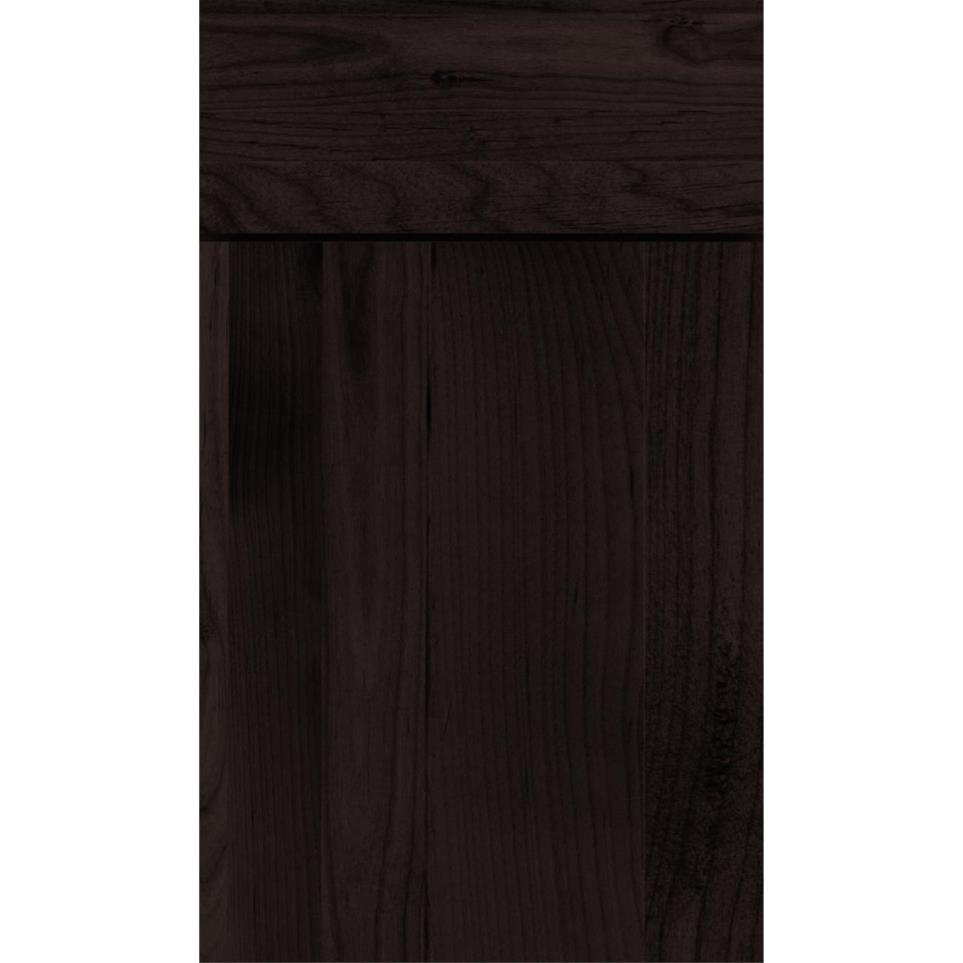 Slab Teaberry Dark Finish Slab Cabinets
