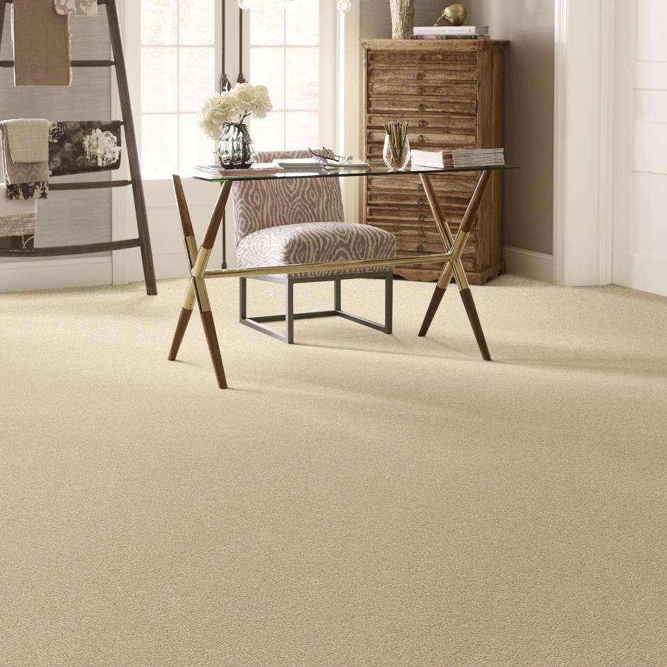 Textured Saxony Hiking Trail Beige/Tan Carpet
