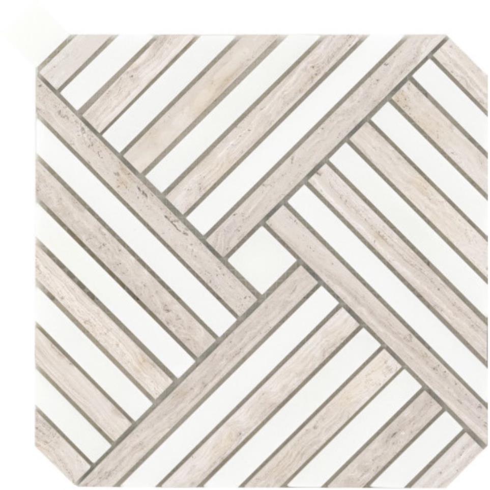 Mosaic Cream Beige/Tan Tile