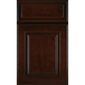 Raised Chocolate Dark Finish Raised Cabinets