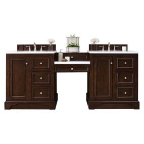 Base with Sink Top Burnished Mahogany White Vanities