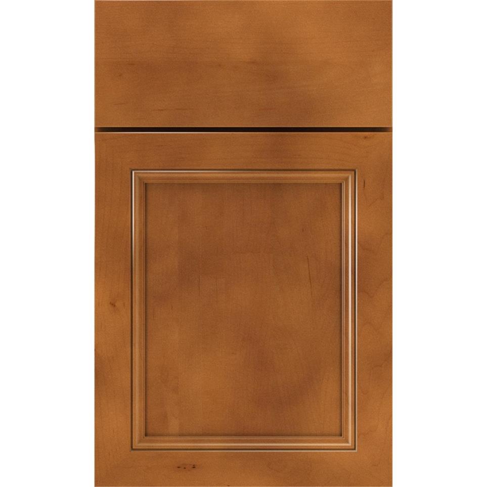 Square Cattail Medium Finish Square Cabinets