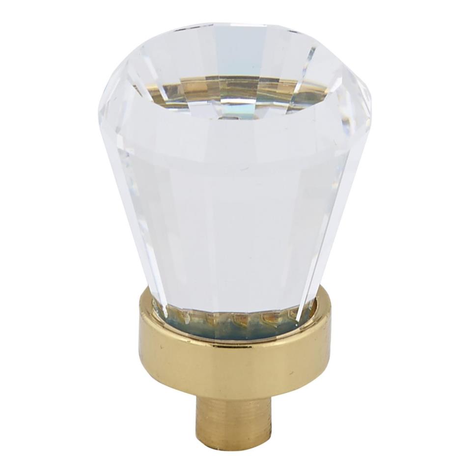 Knob Gold 24K / Crystal Brass / Gold Knobs
