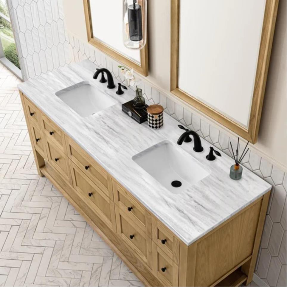 Base with Sink Top Light Oak Light Finish Vanities