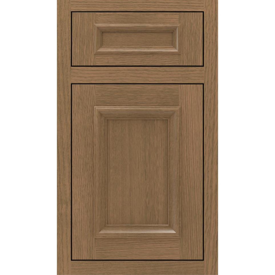 5 Piece Gunny Medium Finish 5 Piece Cabinets