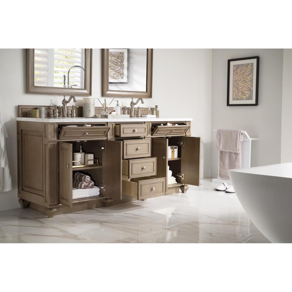 Base with Sink Top Whitewashed Walnut Light Finish Vanities